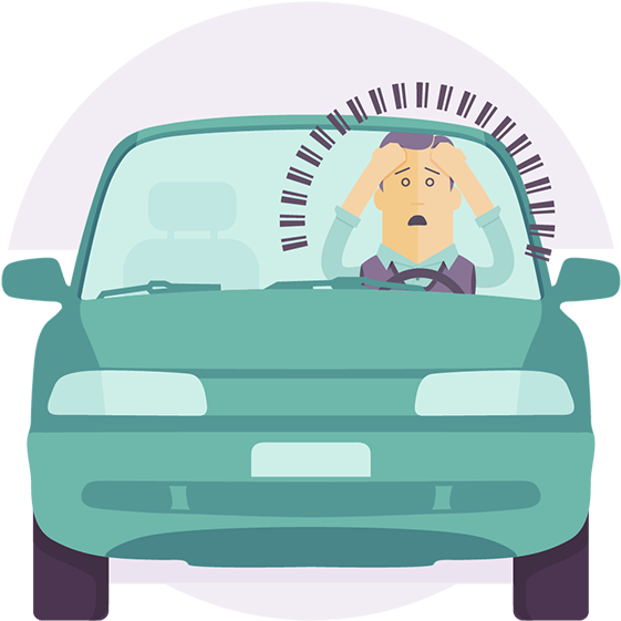 Peter Once Had A Panic Attack While Driving - Cartoon (600x600), Png Download