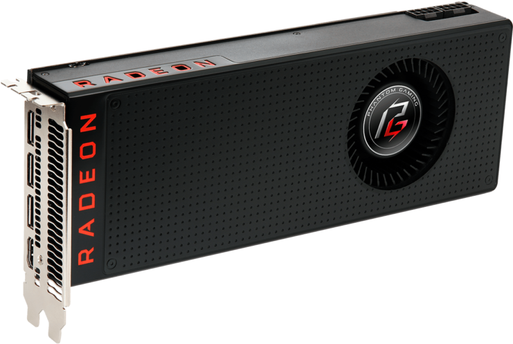 Asrock Phantom Gaming X Radeon Rx Vega 64 - Radeon Rx Vega 56 (740x617), Png Download