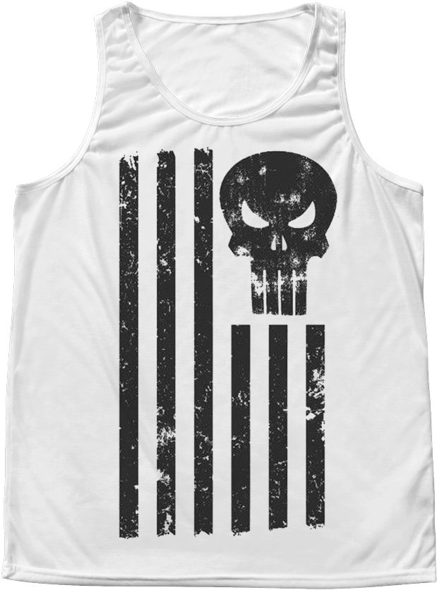 American Flag Punisher Tank - Active Tank (1024x1024), Png Download