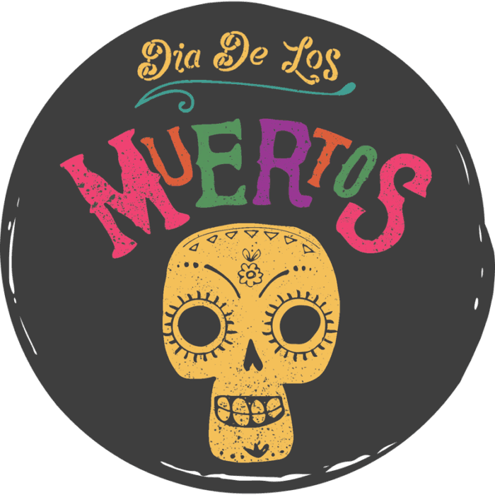 Skulls And Sugar - Day Of The Dead (700x700), Png Download