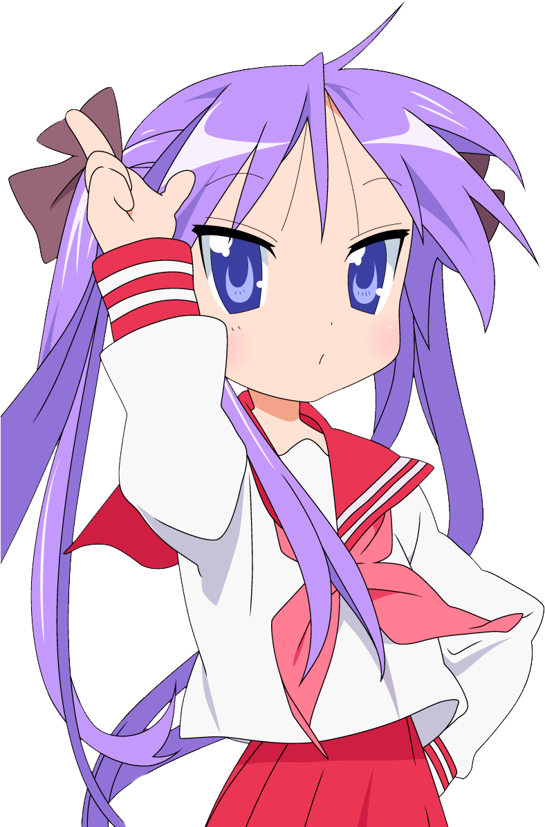 She Is Bit Egotistical And Somewhat Weak On Common - Kagami Lucky Star (824x1200), Png Download