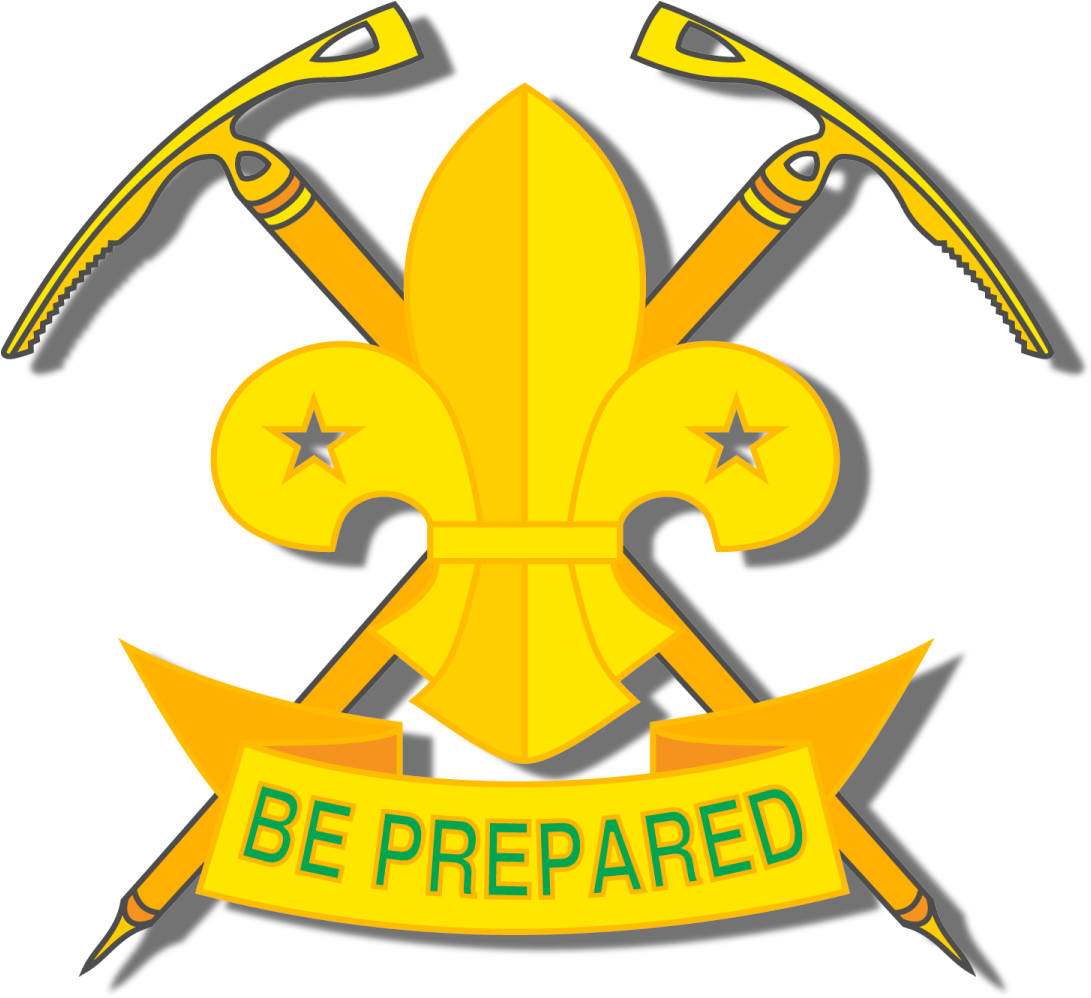 Mountaineer Scout Logo Gold 100 With Shadow - Mountaineer (1404x1302), Png Download