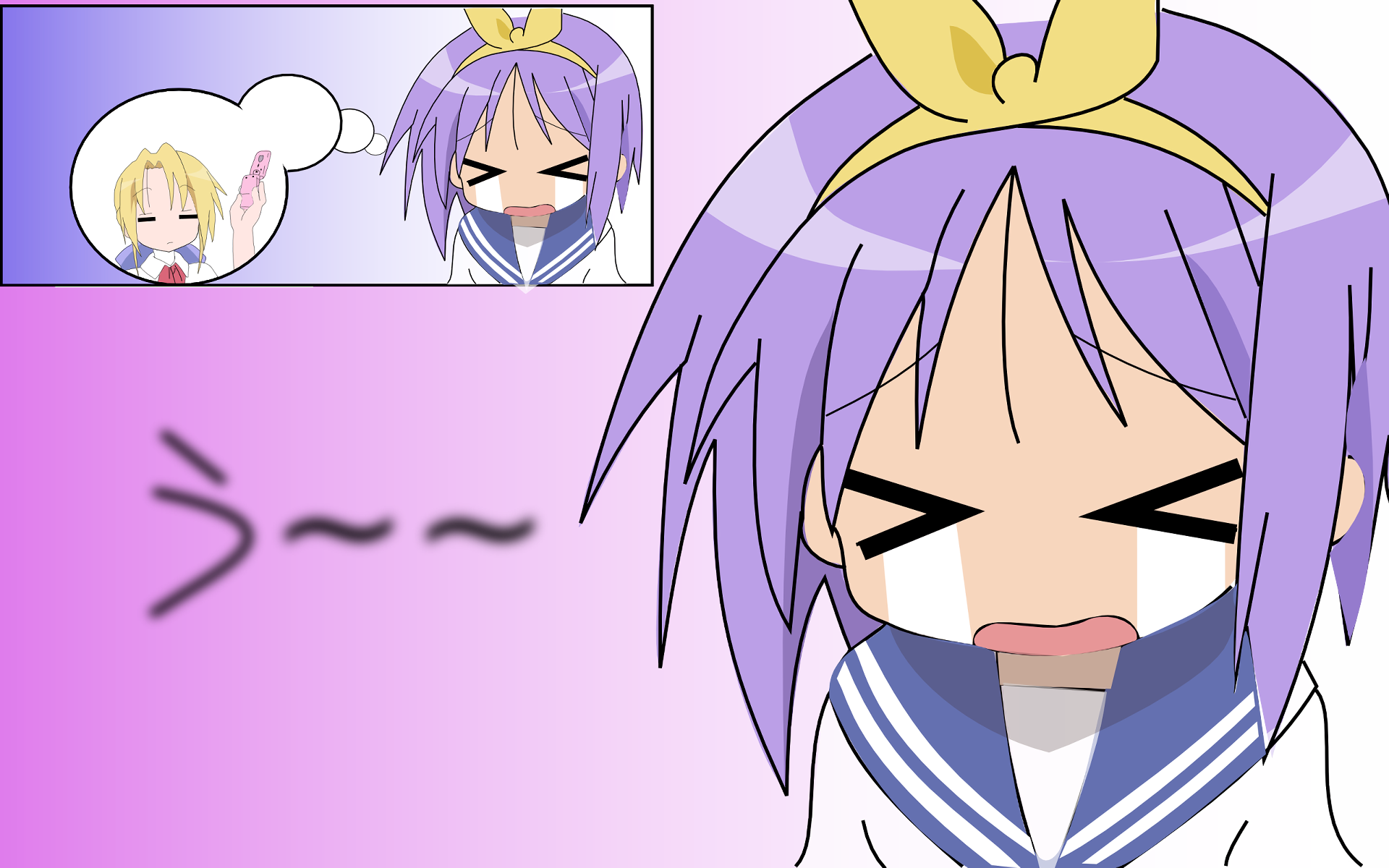 Wallpapers Id - - Kuroi Lucky Star (1920x1200), Png Download