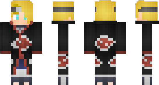Minecraft Skin Shisuiuchiha - Pain Akatsuki Minecraft Skin (600x348), Png Download