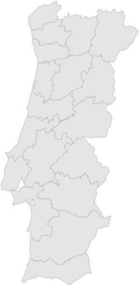 Mapa De Portugal - Portugal Silhueta (328x600), Png Download