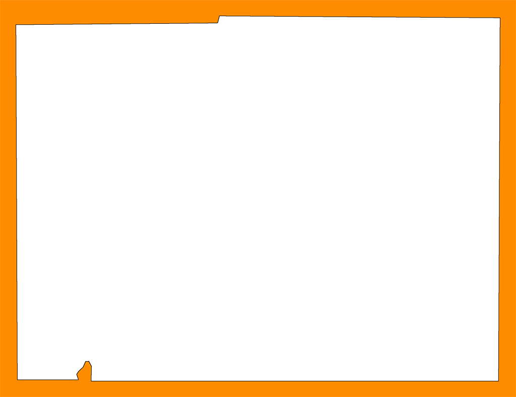 A Plain Frame Map Of Desoto - Amber (1024x787), Png Download