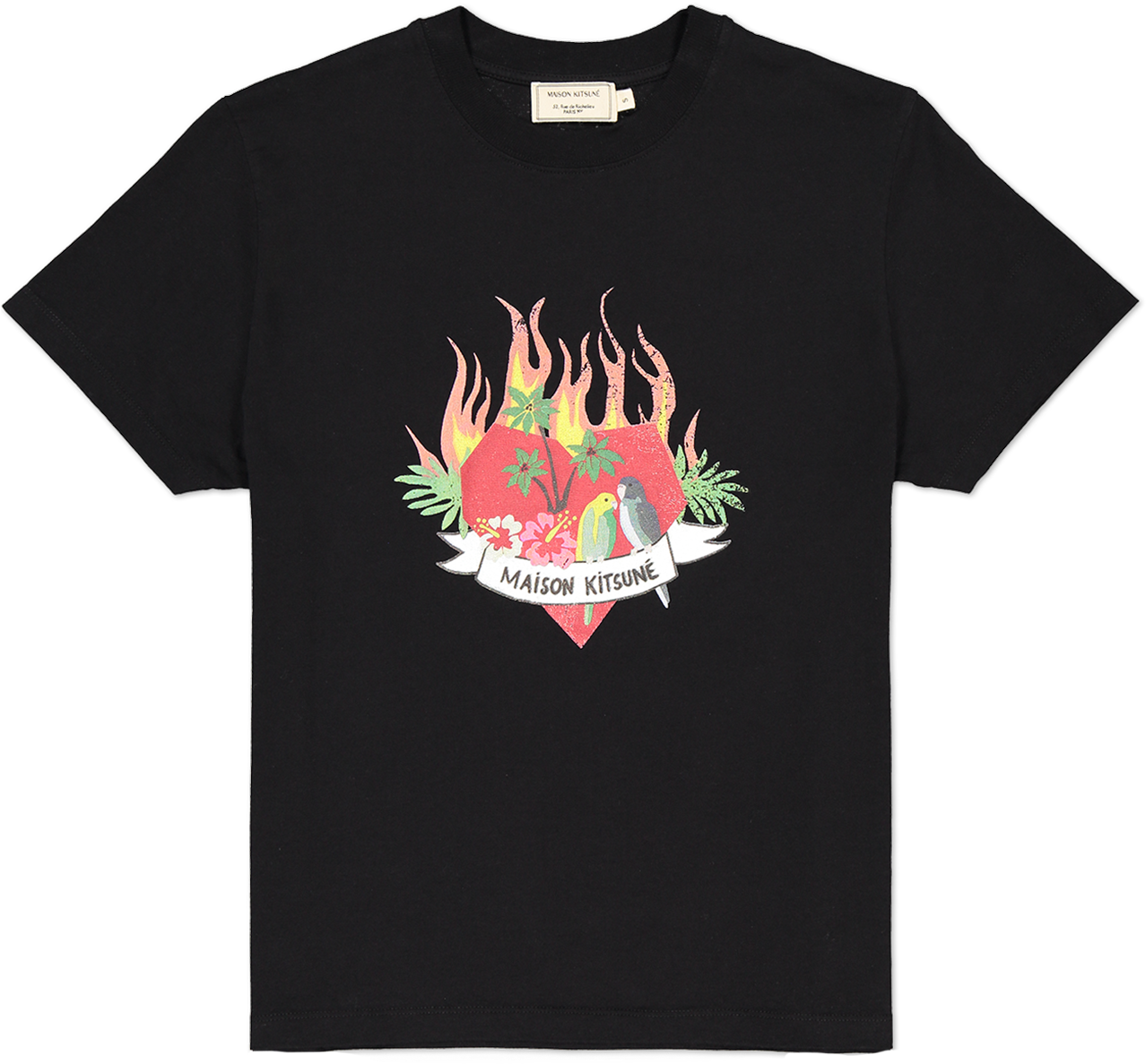 Ss Burning Heart T-shirt - T-shirt (1280x1920), Png Download