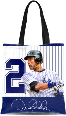 Derek Jeter Tote - Derek Jeter Autographed 4x5 Photo - Authentic Signed (480x480), Png Download