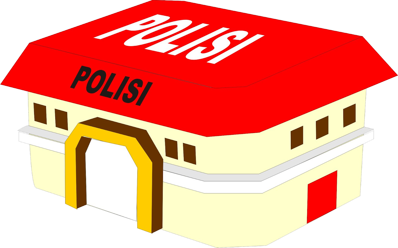 Symbol Icon Peta Undangan - Gambar Kantor Polisi Clipart (1600x999), Png Download