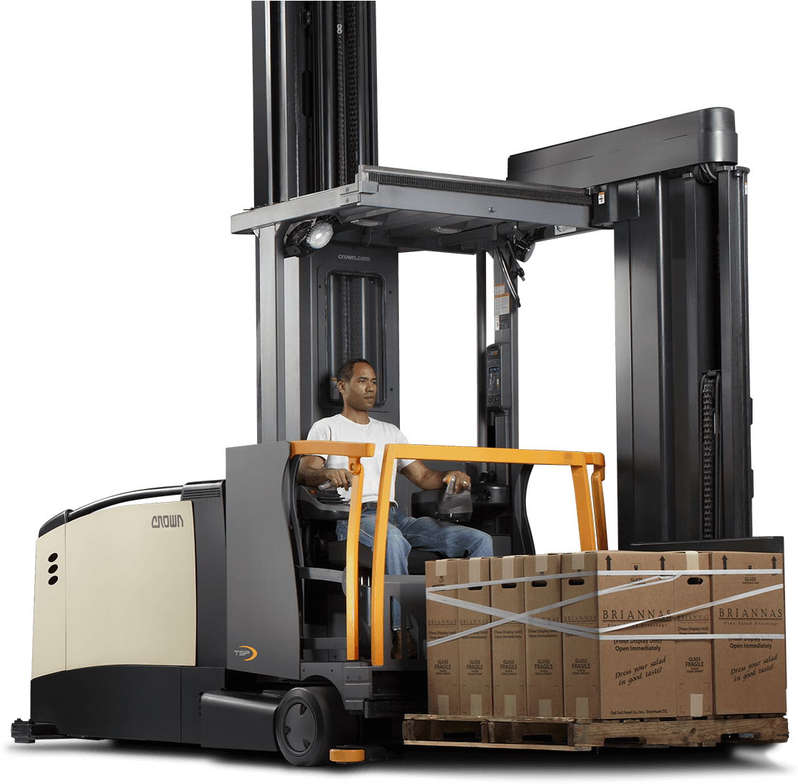 Crown Tsp Series Very Narrow-aisle Turret Truck - Tsp Crown (1140x1100), Png Download