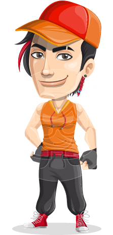 Fudo The Asian Urban Dancer - Portable Network Graphics (460x464), Png Download