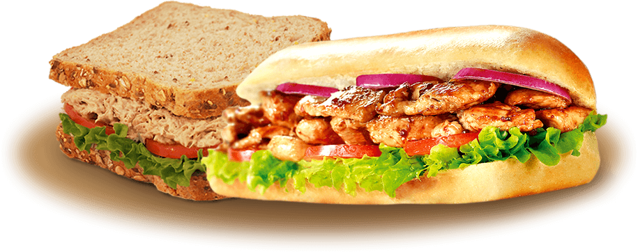 Offers The Best Of Both Worlds - Sandwich Shop (915x362), Png Download