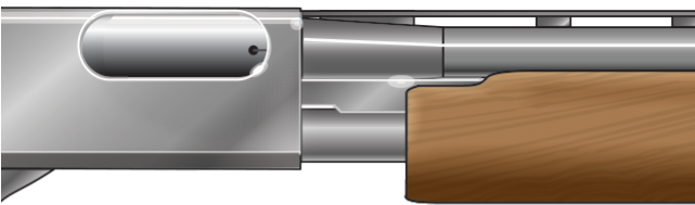 Drawn Shotgun Pump Action Shotgun - Rifle (640x480), Png Download