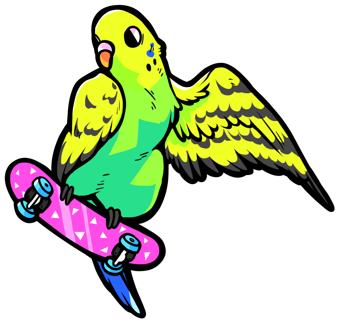 Rad Budgie - Budgie (1112x1200), Png Download