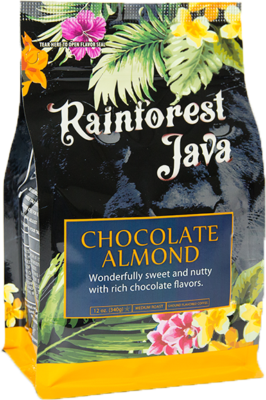 Rainforest Java Rainforest Java 12 Oz - Hazelnut (384x578), Png Download