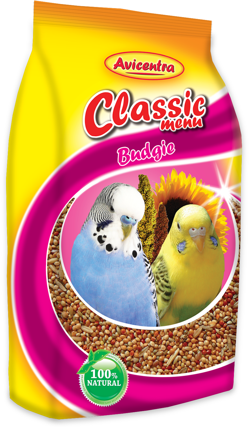 Budgie Classic Menu - Avicentra Classic Menu Andulka 500g (1500x1500), Png Download
