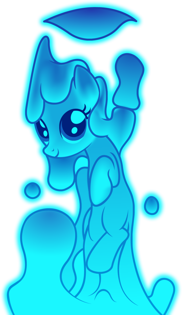 Badumsquish, Derpibooru Exclusive, Female, Glow, Goo - Cartoon (593x1024), Png Download