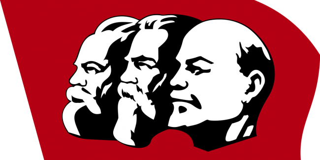 It's Marx's, Material World, We Are Just Stuck Living - Marx Engels Lenin (650x325), Png Download