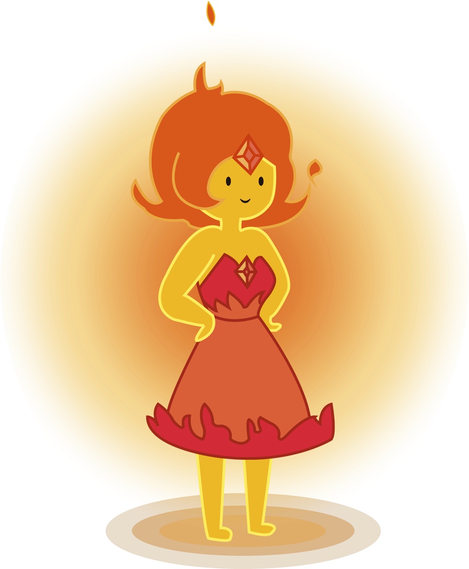 Flame Princess - Adventure Time (1038x1227), Png Download