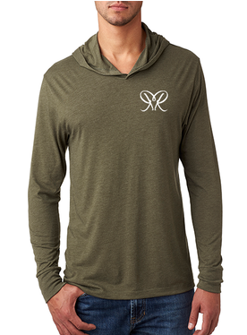 Triblend Long Sleeve T Shirt Hoodie M N6021 (498x373), Png Download