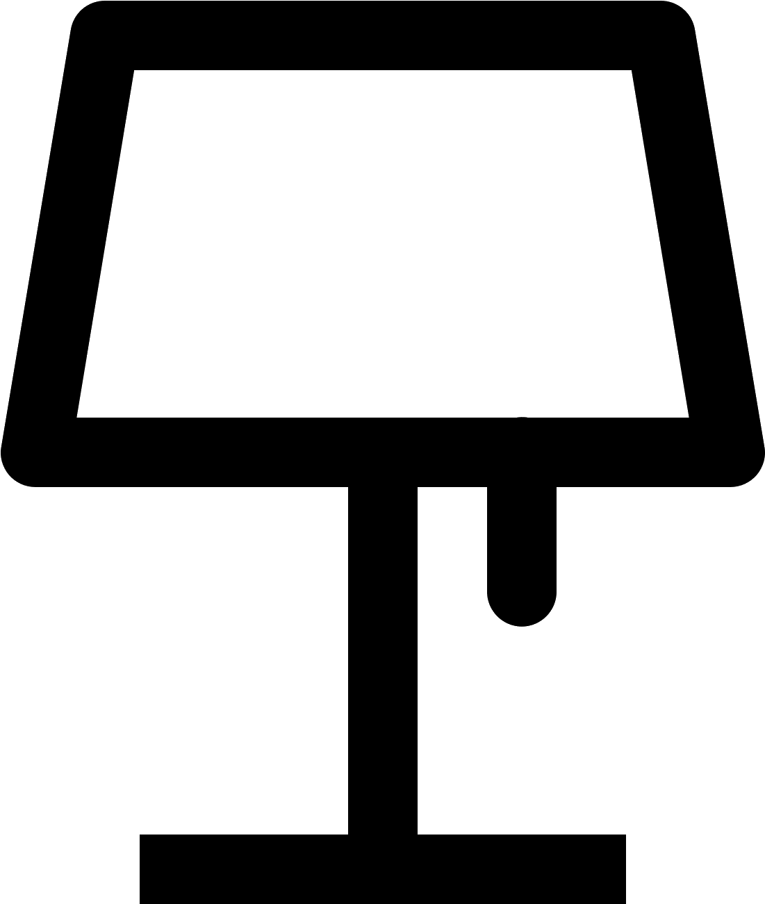 Table Lights Icon - Flat Panel Display (1600x1600), Png Download