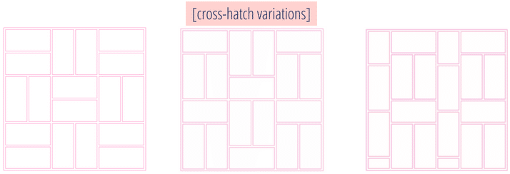 Cross Hatch Subway Tile Patterns Also Called Basketweave - Tile (800x250), Png Download
