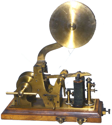 Morse Telegraph Receiver - Telegraph Receiver (384x427), Png Download