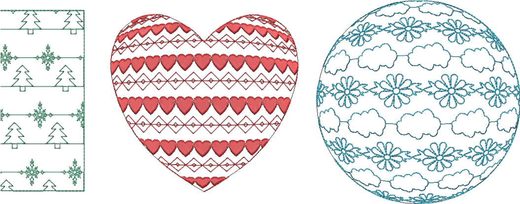 Alternating Motifs Lets You Combine Two Different Motifs - Digitization (1070x450), Png Download