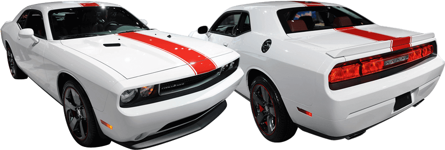 Dodge Challenger Redline Rally Racing Stripes Kit - Sxt Challenger Rally Stripes (880x326), Png Download