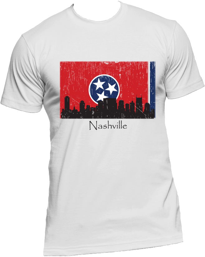 Nashville Skyline Men's Short Sleeve T-shirt - Love Hockey (1000x1000), Png Download