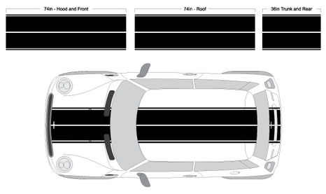 Mini Cooper Rally Stripes - Mini Cooper Stripes (465x465), Png Download