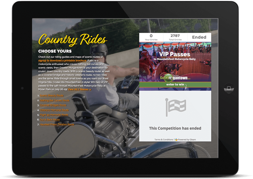 Greater Morgantown Convention And Visitors Bureau - Tablet Computer (864x595), Png Download