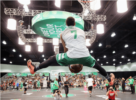 Slam Dunk Contest Jonathan Clark - Nba Slam Dunk Contest (608x342), Png Download