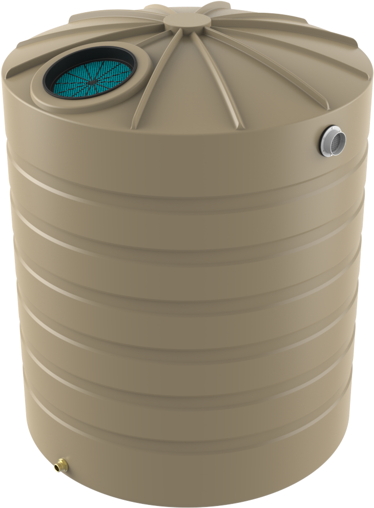 3,250 Litre Tall Rainwater Tank - Plastic (1536x1024), Png Download