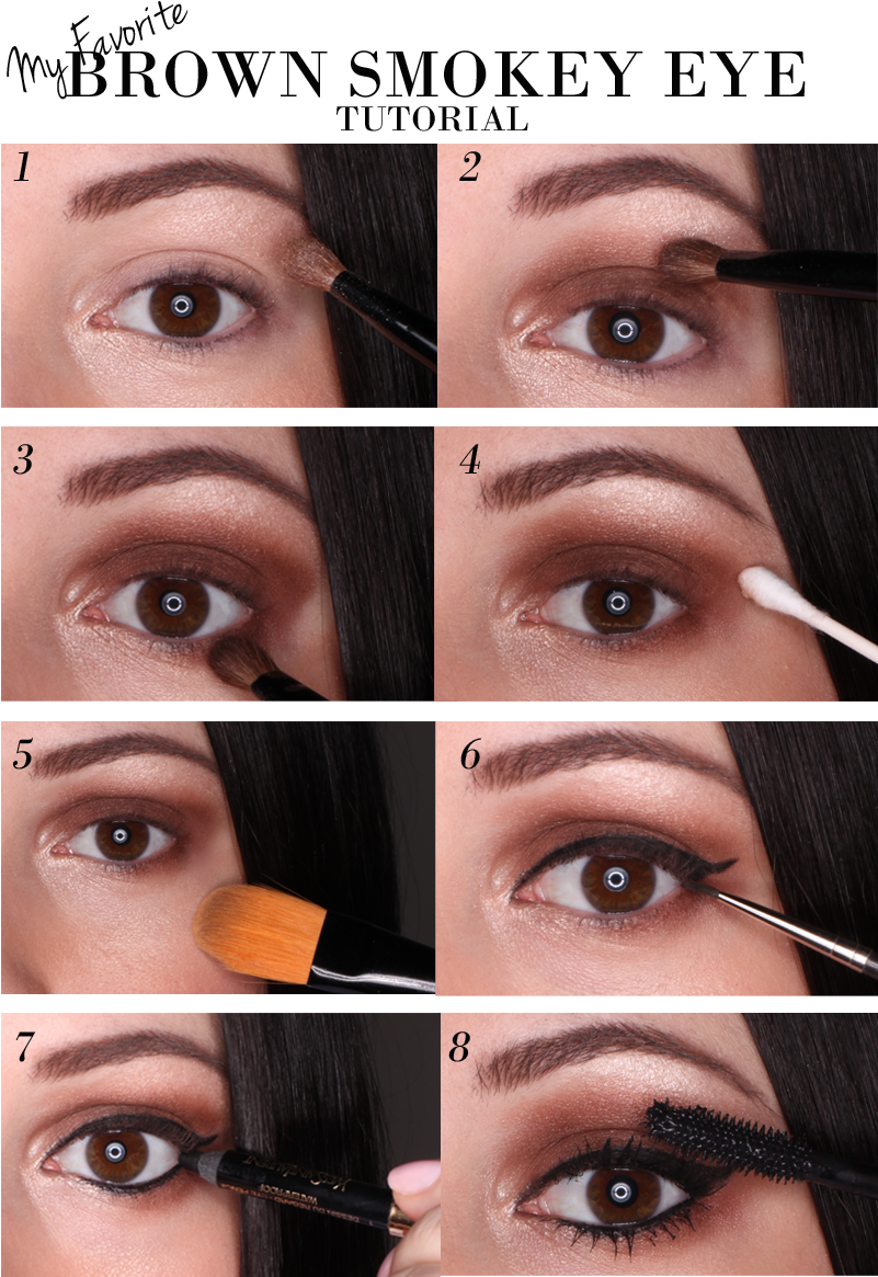 My Favorite Brown Smokey Eye Guide - Eyeshadow Smokey Eye Brown (800x1200), Png Download
