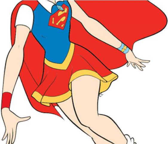 Supergirl Clipart Transparent - Supergirl Super Hero Clip Art (640x480), Png Download