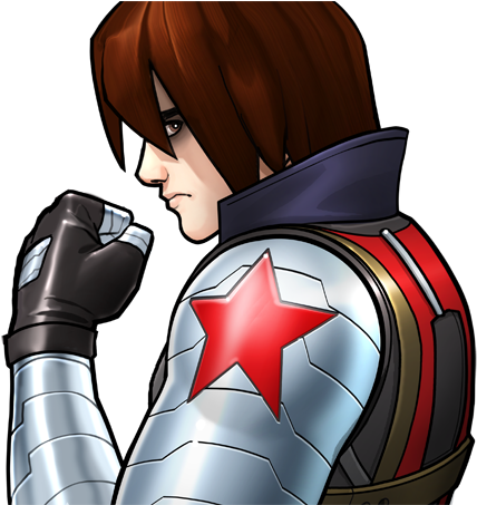 James Buchanan Barnes From Marvel Avengers Academy - Bucky Barnes (508x452), Png Download