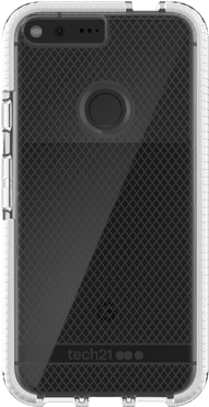 Back - Tech21 Evo Check Cover For Google Pixel - Clear/white (300x400), Png Download