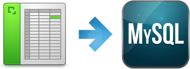 Excel To Mysql Illustration - Import Ods To Mysql (729x312), Png Download