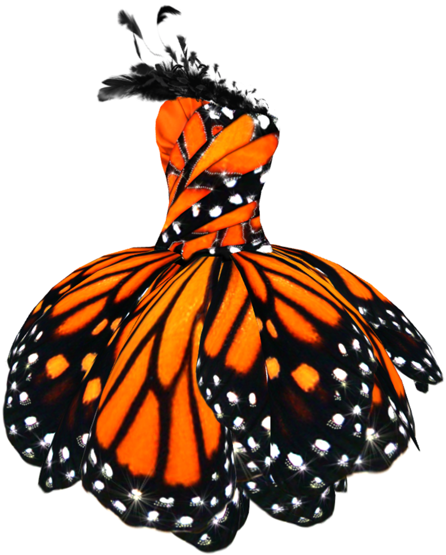 Butterfly Dress Png By ~maddielovesselly On Deviantart - Butterfly Fancy Dress Adults (801x998), Png Download