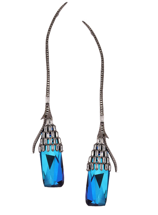 The Icicle Bermuda Blue Earpendants - Earring (554x706), Png Download