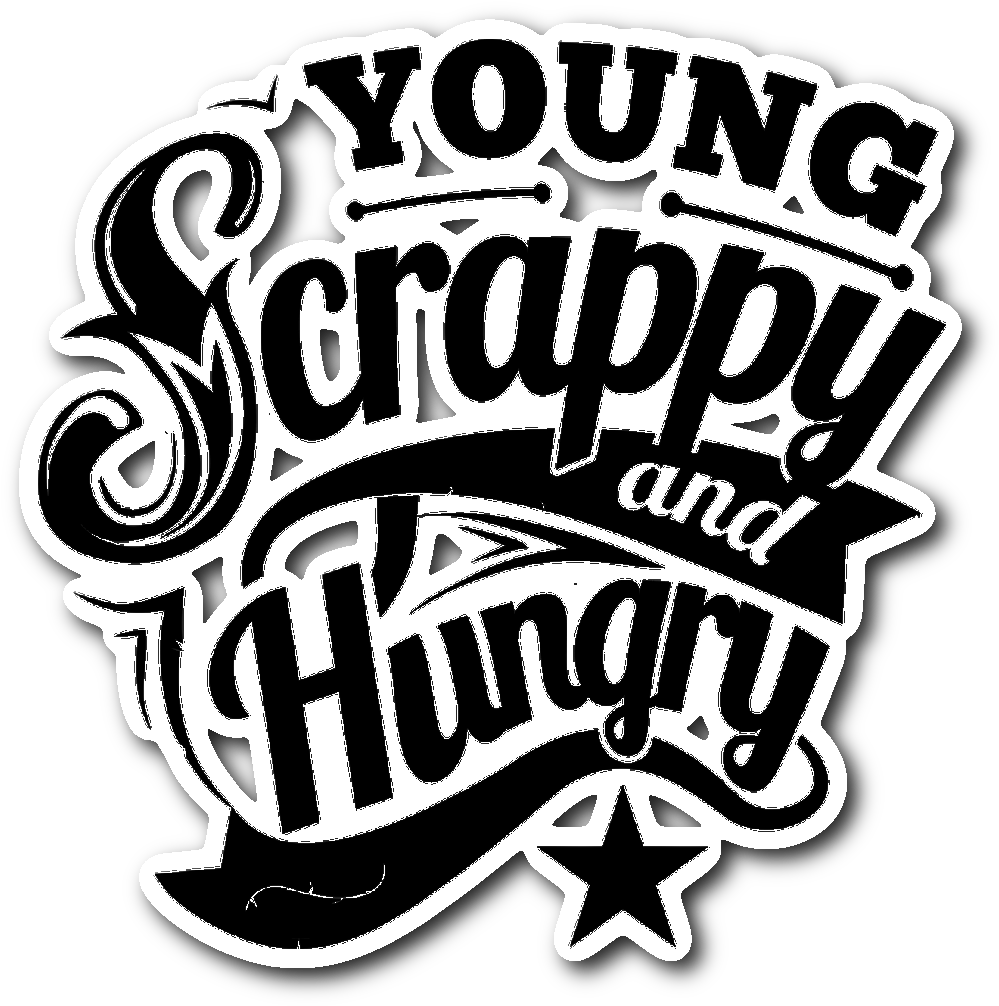 Young Scrappy & Hungry Sticker - Sticker (1064x1064), Png Download