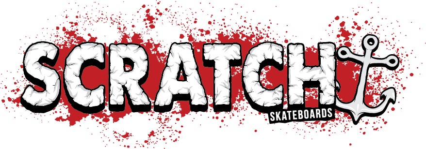 Scratch Skateboard Deck Crack Edition Peralatan Skate - Skateboard (878x308), Png Download