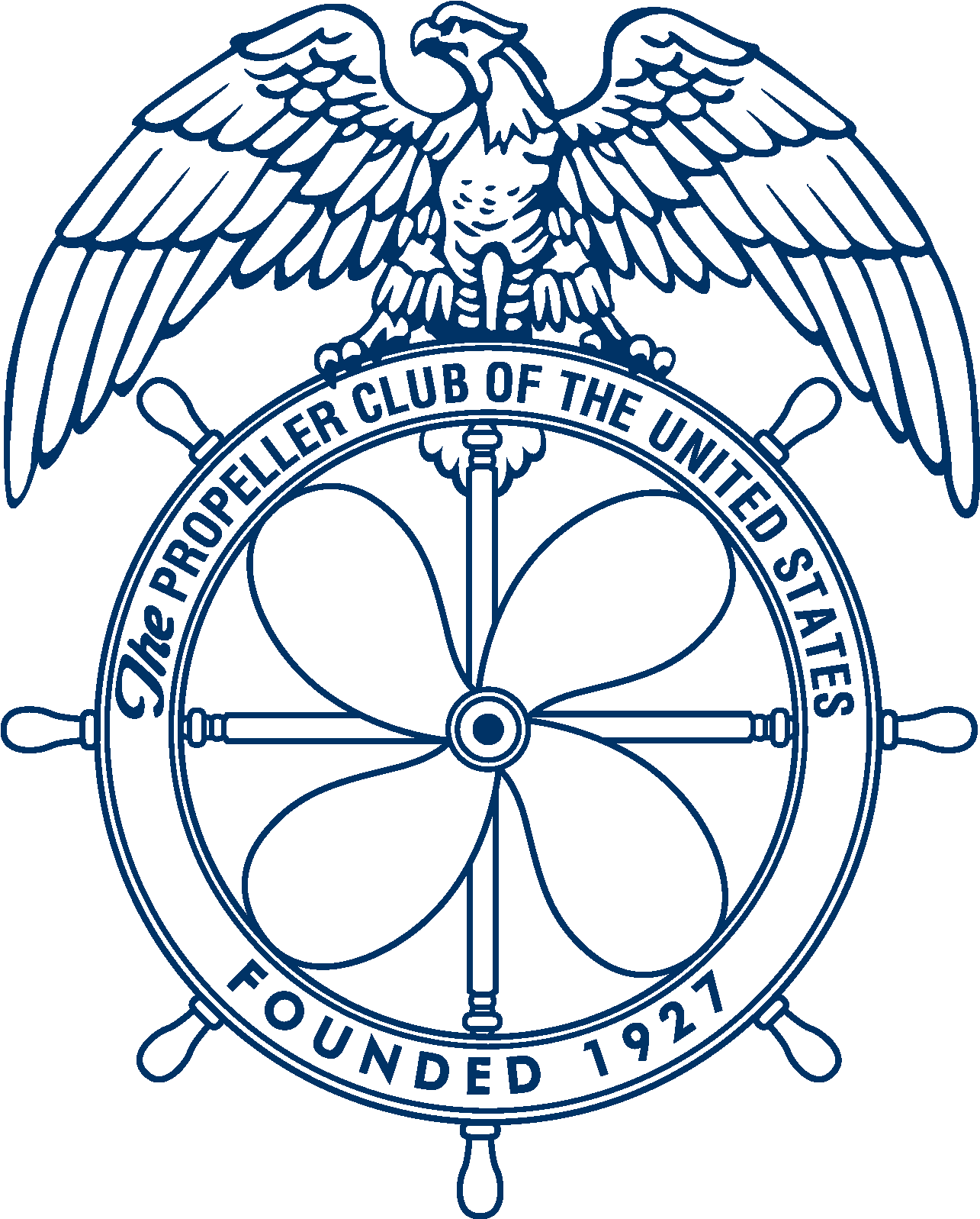 Propeller Club Port Of Narragansett Bay - Propeller Club (1350x1650), Png Download