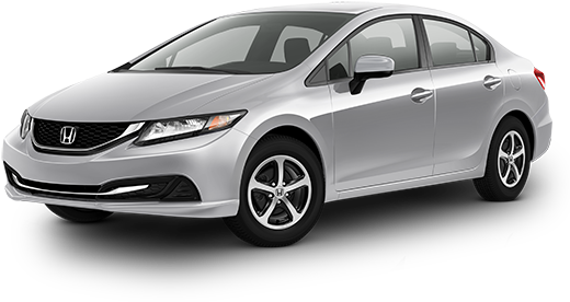 2015 Honda Civic Si Silver (550x450), Png Download