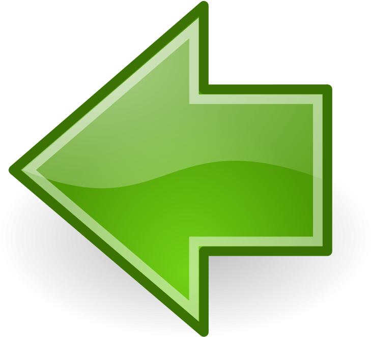 Tango Go Previous - Green Left Arrow Png (900x900), Png Download