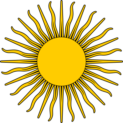 Sun Conjunct Neptune In The 8th House - Argentina Sun (400x400), Png Download