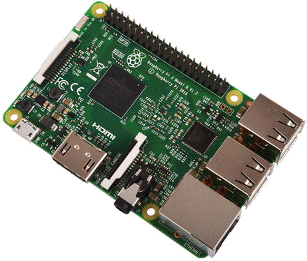 Raspberry Pi 3 Model B Pic From Rs - Raspberry Pi 3 Model (444x385), Png Download