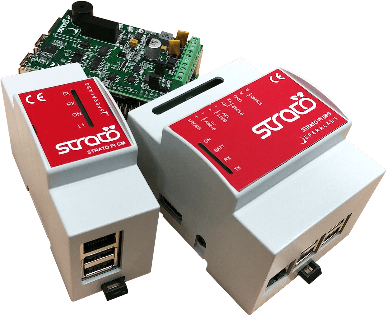 Industrial Raspberry Pi - Strato Pi Cm (1253x1024), Png Download