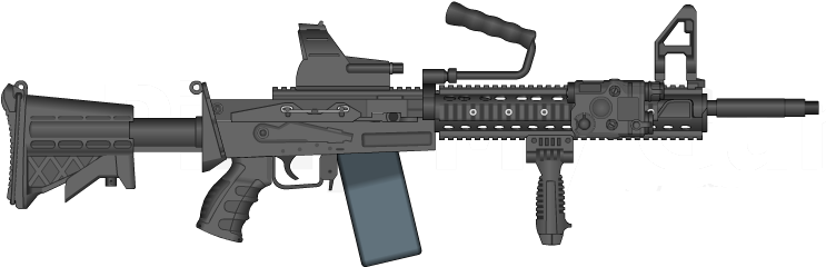 M245 Lmg - Lmg Png (751x276), Png Download